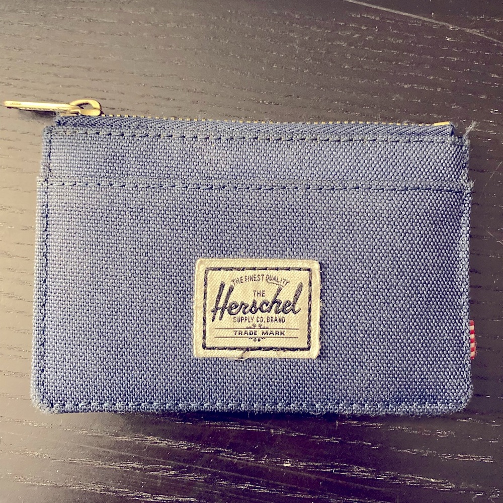 Herschel Zip Card Holder (Navy Blue)